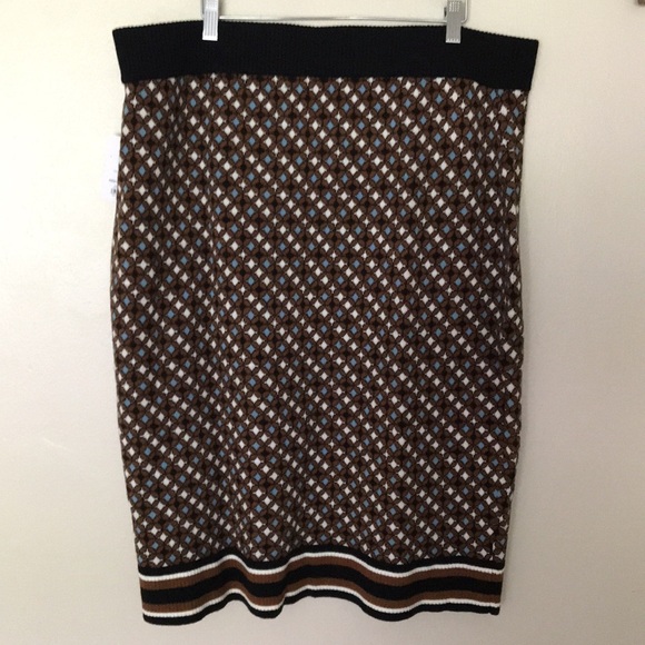 NEW Nine West Retro Sweater Skirt. XXL - Picture 6 of 8